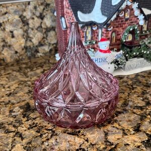 Hershey’s Pink Glass Candy Dish